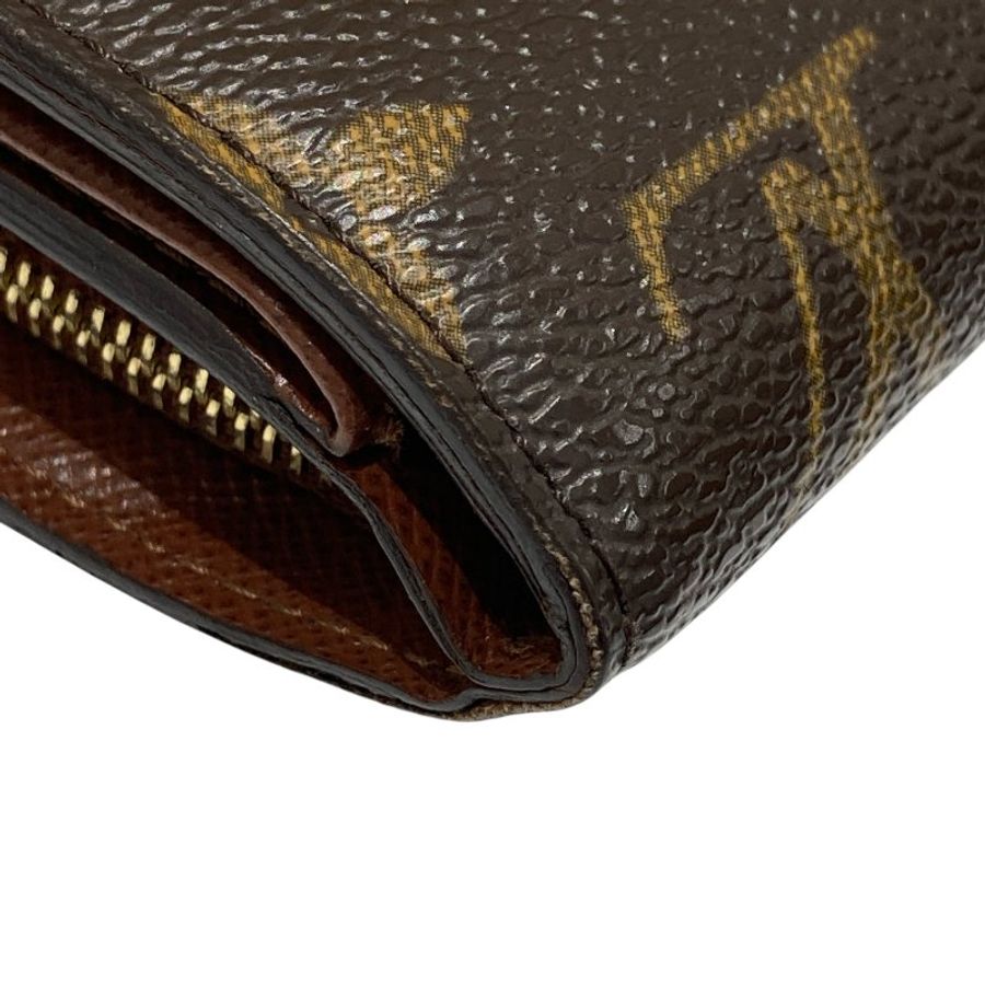 LOUIS VUITTON 路易威登 M60211 MONOGRAM PORTEFEUILLE JOEY WALLET 老花三折短夾 PVC帆布 棕色 金釦-6