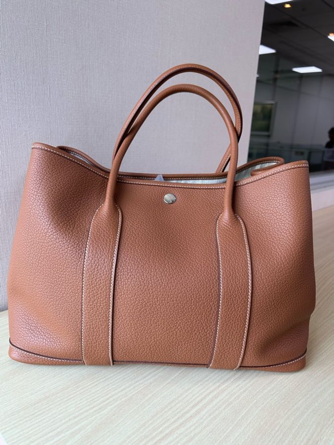 愛馬仕 Hermes garden party 36 金棕色-5