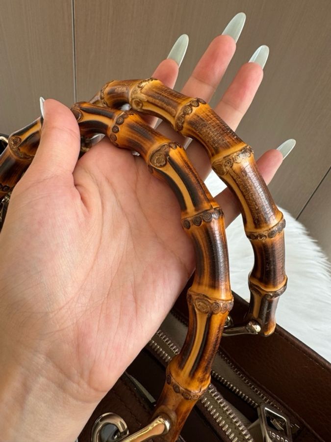 Gucci/古馳 竹節手提包 尺寸40*17*27cm 98新-4