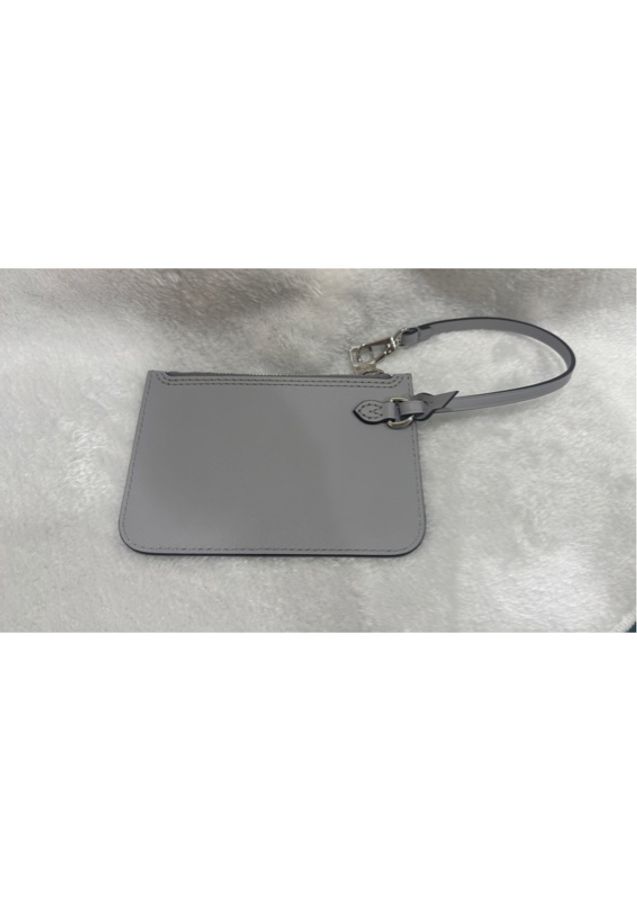 LOUIS VUITTON LV 全皮零錢包 卡包 小收納袋 灰色-2