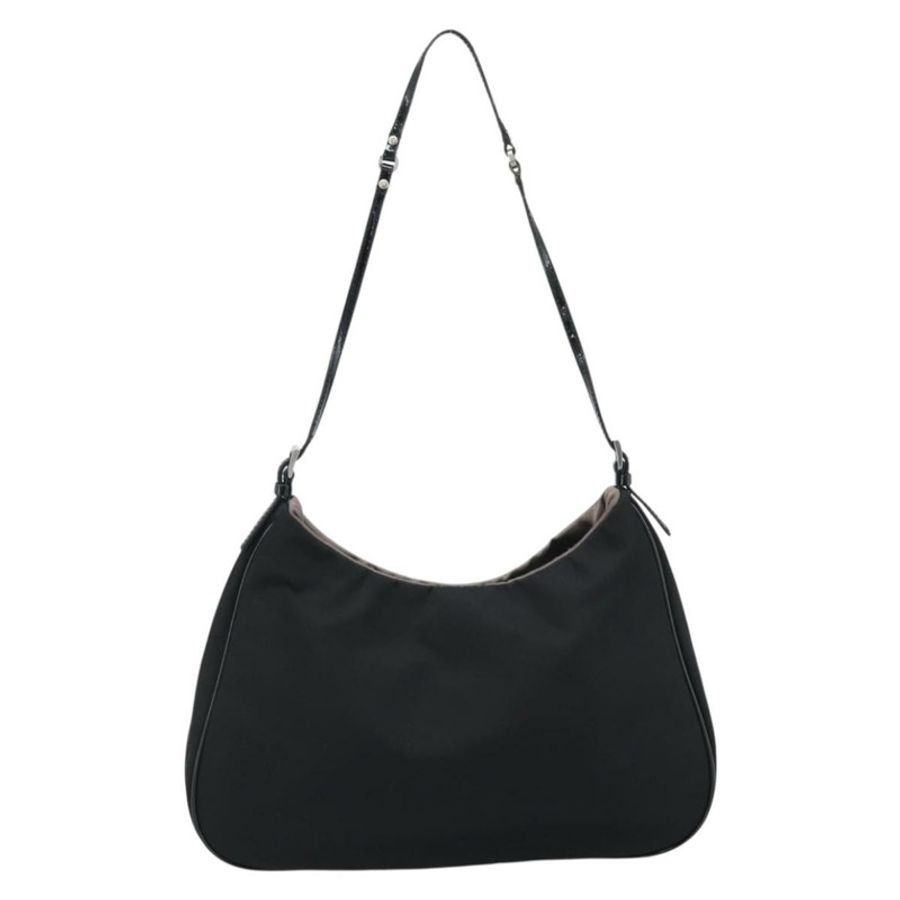 【日本直送】PRADA 手提包 尼龍 黑色 銀色 正品 185505V-2
