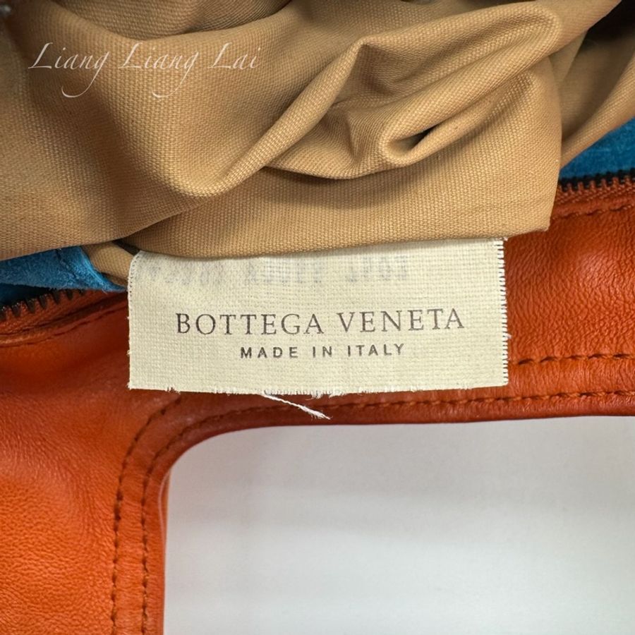 BOTTEGA VENETA BV蜜柑橘色小羊皮編織小托特包 |手拿包-4