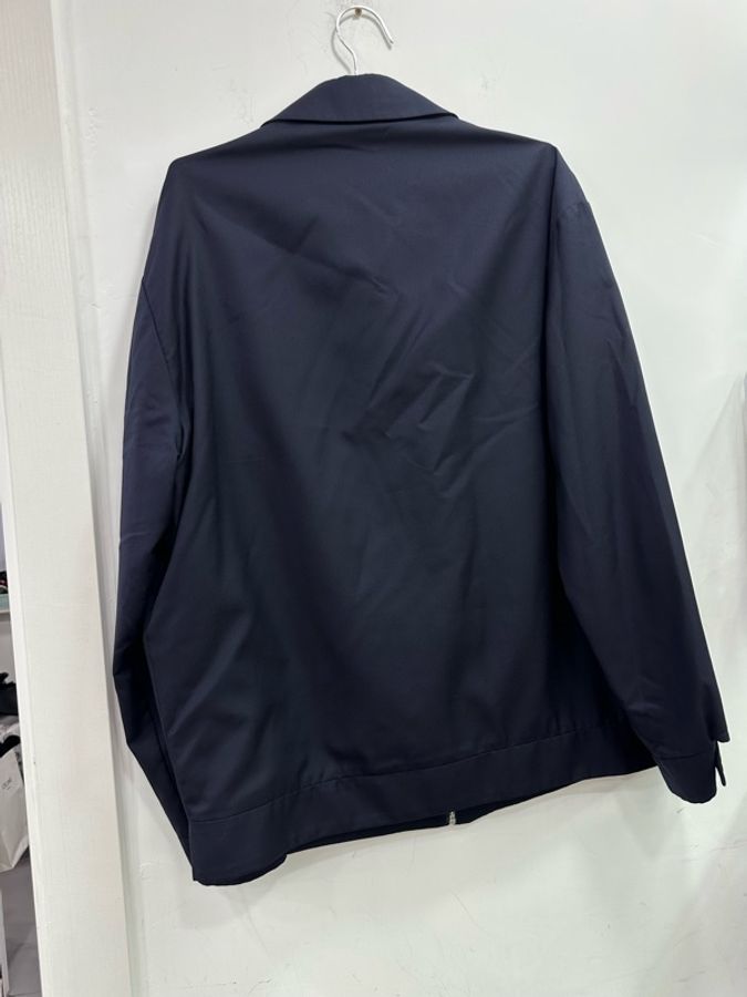 Prada/普拉達 男士三角標外套 藍色拉鍊款M碼-1