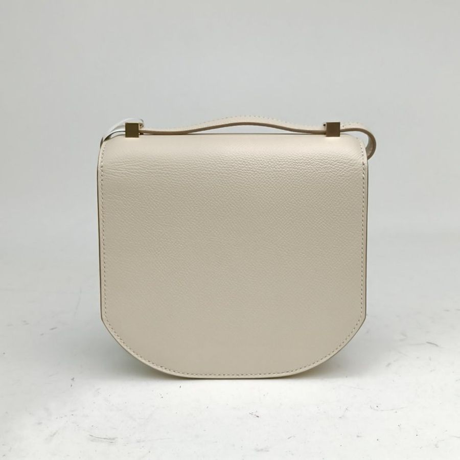 HERMES Mosaique馬賽克小號17奶昔白D刻金扣肩背包-2