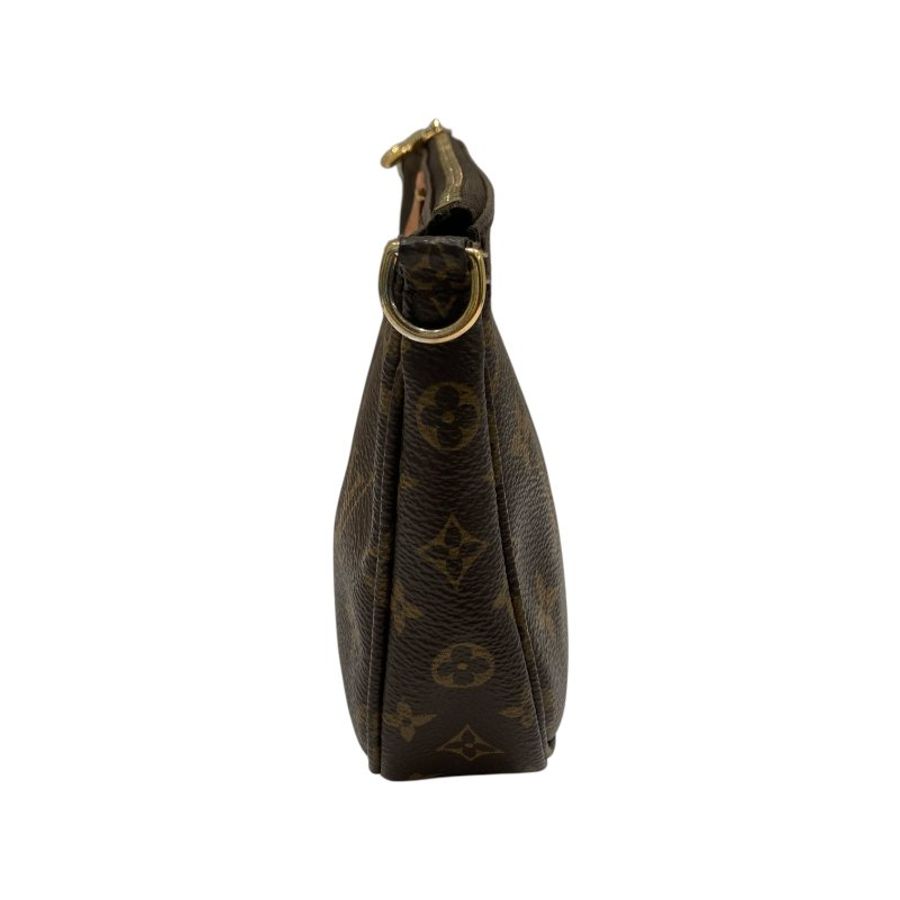 LOUIS VUITTON 路易威登 M44840 MULTI POCHETTE ACCESSOIRES 三合一麻將包 PVC帆布 棕色 金釦-3