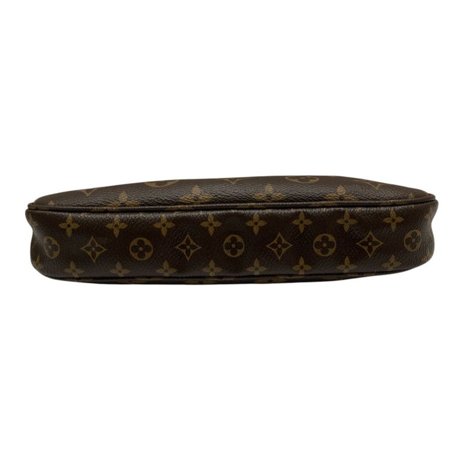 LOUIS VUITTON 路易威登 M44840 MULTI POCHETTE ACCESSOIRES 三合一麻將包 PVC帆布 棕色 金釦-5