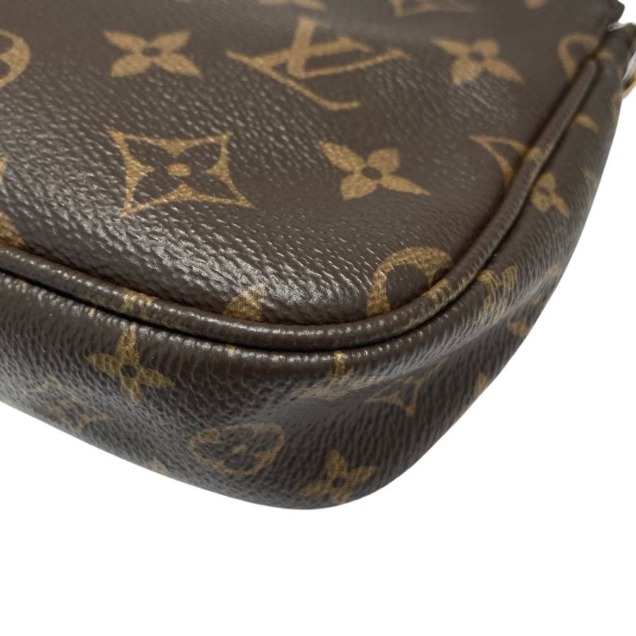 LOUIS VUITTON 路易威登 M44840 MULTI POCHETTE ACCESSOIRES 三合一麻將包 PVC帆布 棕色 金釦-10