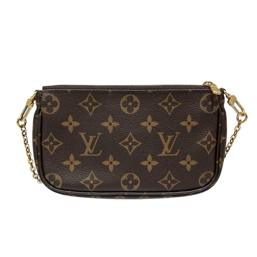 LOUIS VUITTON 路易威登 M44840 MULTI POCHETTE ACCESSOIRES 三合一麻將包 PVC帆布 棕色 金釦-15