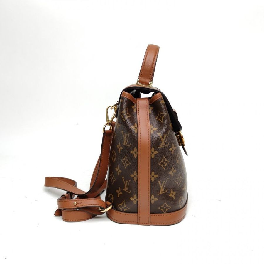 LOUIS VUITTON Dauphine達芙妮雙肩包小號老花帆布2020肩背包-3