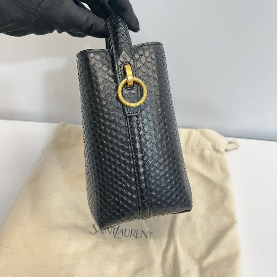 YSL 蛇皮 水桶包-2