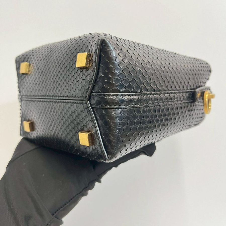 YSL 蛇皮 水桶包-6