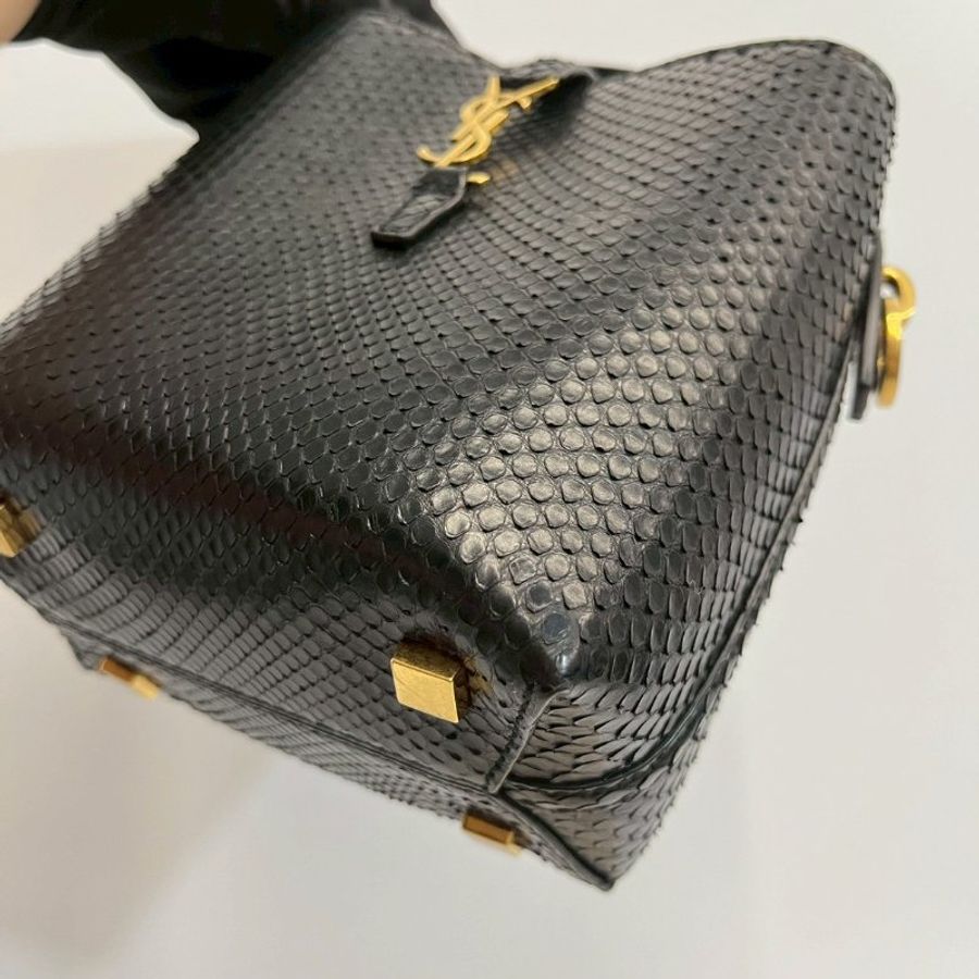 YSL 蛇皮 水桶包-8