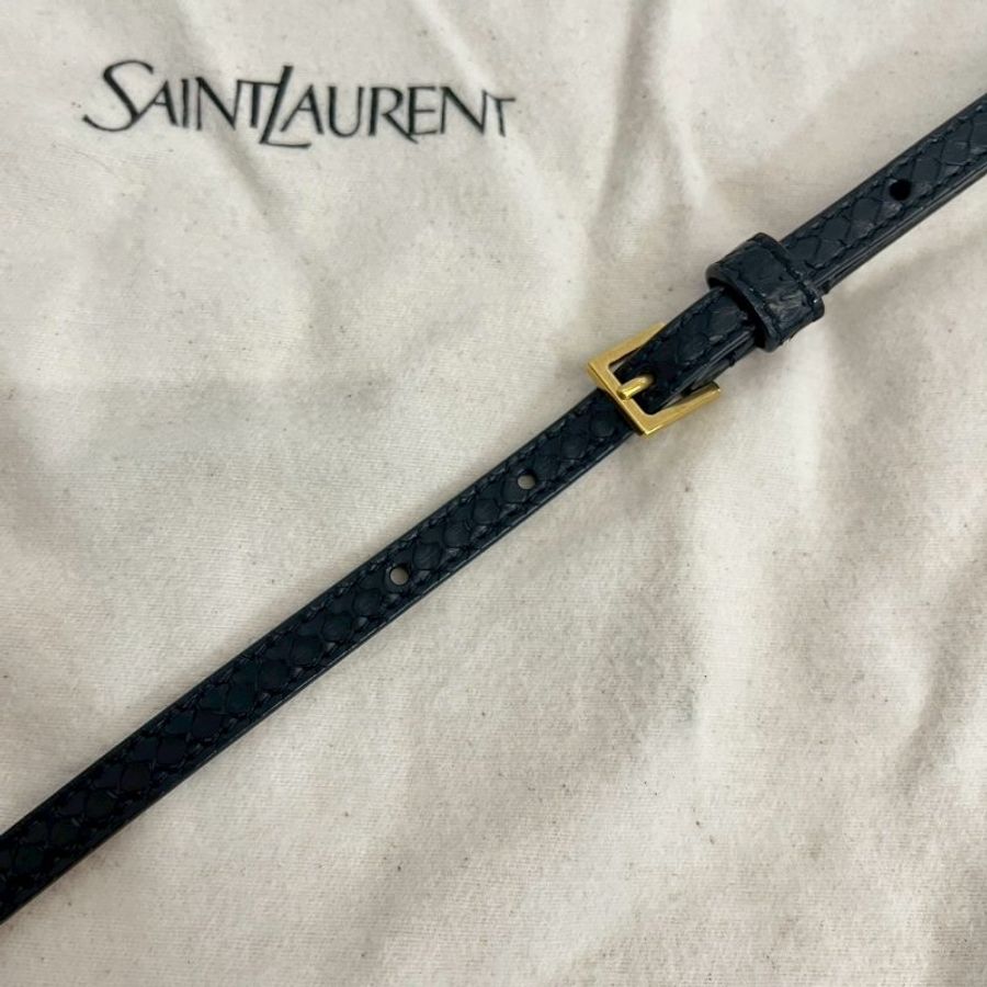 YSL 蛇皮 水桶包-15