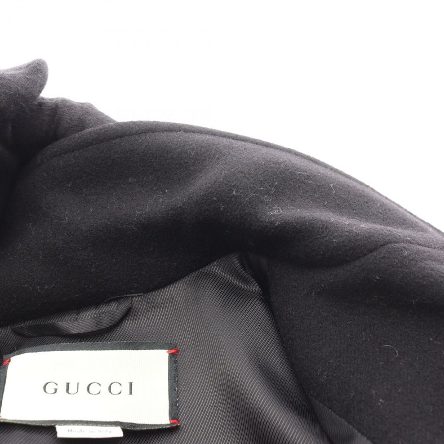 GUCCI 雙 G 其他大衣 494500 羊毛黑色二手女款-9