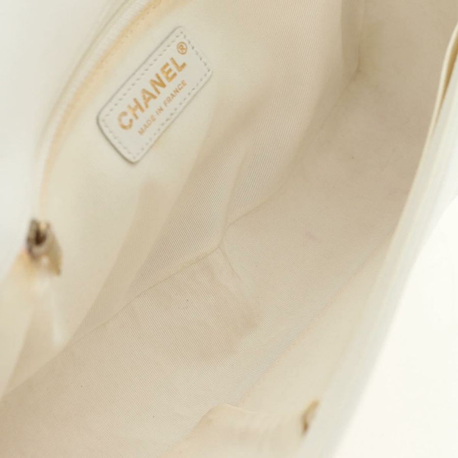 【日本直送】香奈兒 (CHANEL) 鏈條 Boy Chanel 單肩包 白色 金色 CC 標誌 正品 ka4428V-20