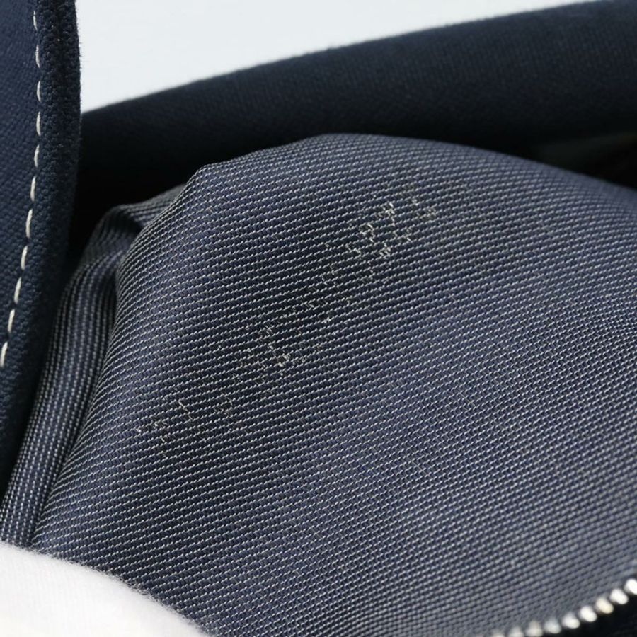 【日本直送】FENDI Mamma Baguette 肩背包 帆布 海軍藍 銀色 正品 187955V-11