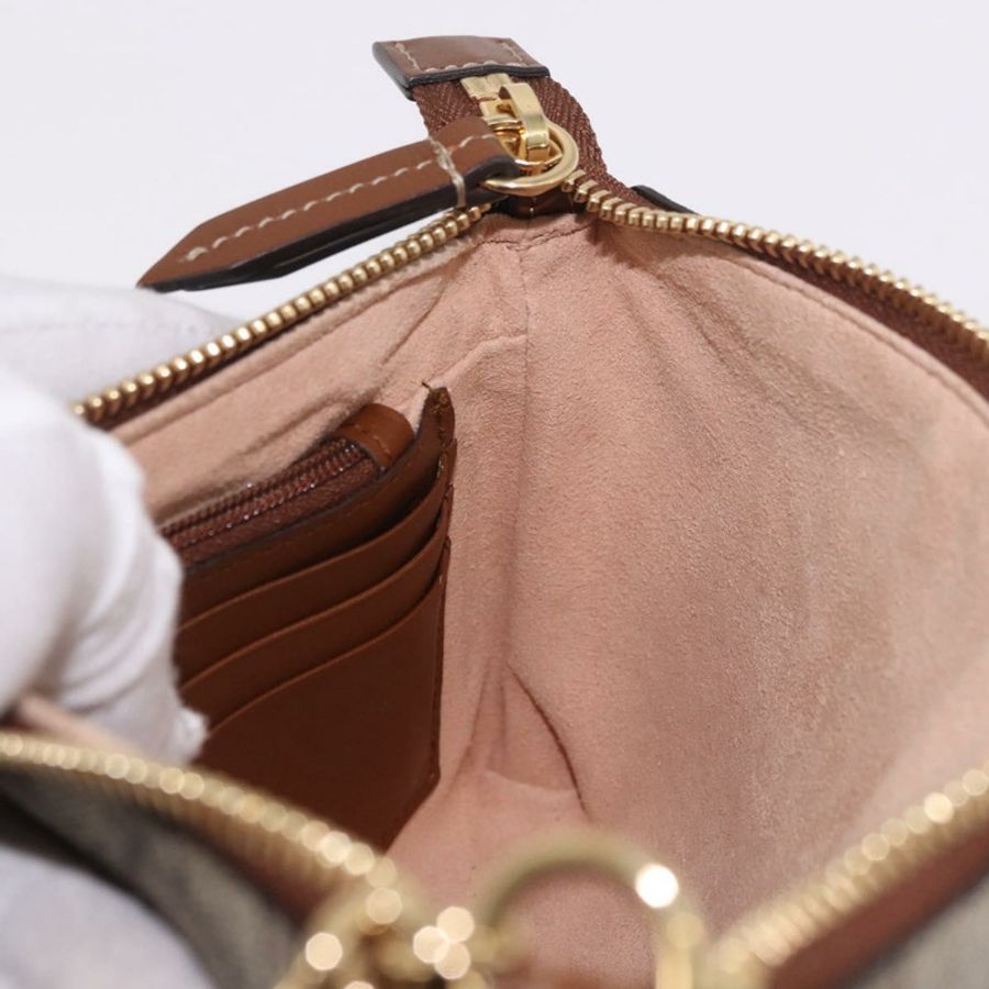 【日本直送】GUCCI GG Supreme 鏈條配件包 PVC 米色 金色 456866 正品 187966V-19