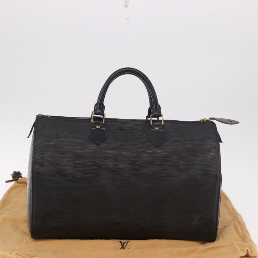 【日本直送】路易威登 Epi Speedy 35 手提包 Noir 黑色 M42992 LV 正品 187972V-11