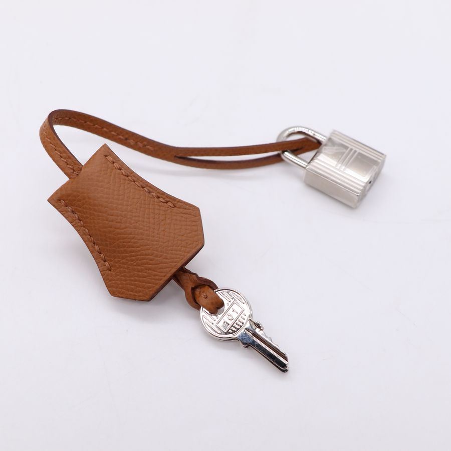 Hermes 愛馬仕 Kelly II 25 Epsom 粉筆白 夢幻紫 金棕 三拼色-12