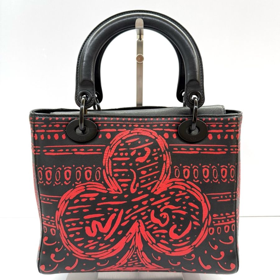 DIOR 迪奧 紅色愛心手提斜背2way包 LADY HEART-1