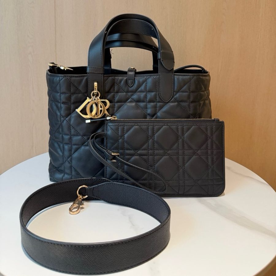 迪奧/Dior 黑金Toujours土著包子母包手提包單肩包斜挎包-0
