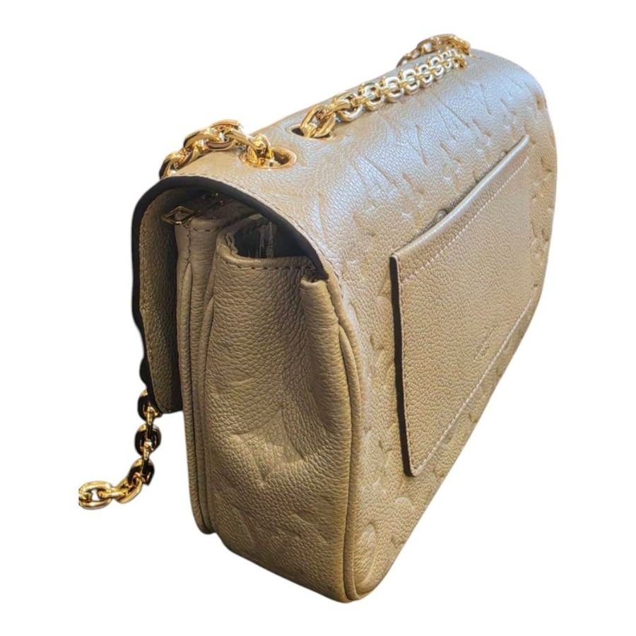 【美收精品】LV 米灰色牛皮壓紋Marceau肩斜背包 5-693-2