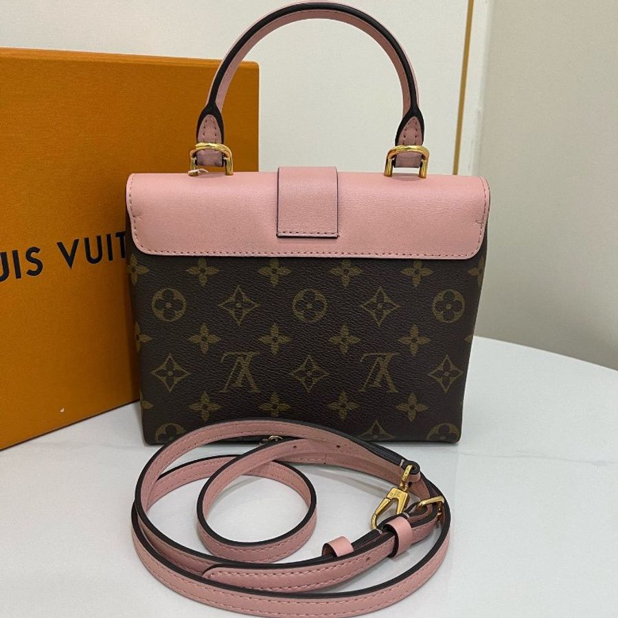 近新品 路易威登/Louis Vuitton 粉色Lock BB鎖頭包 芯片款-6
