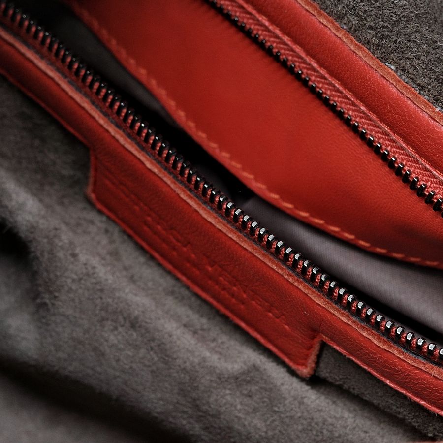 Bottega Veneta Intrecciato 紅色 HOBO 編織手提包-17