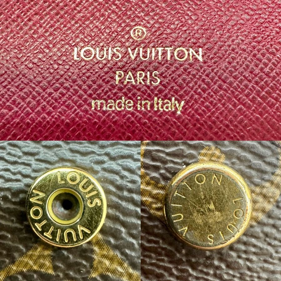 LOUIS VUITTON Victorine 老花帆布芭蕾粉內襯 三折信封短夾 M41938-6