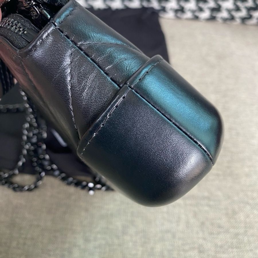 Chanel • Gabrielle 限量So black 全黑流浪Woc鏈條包-6