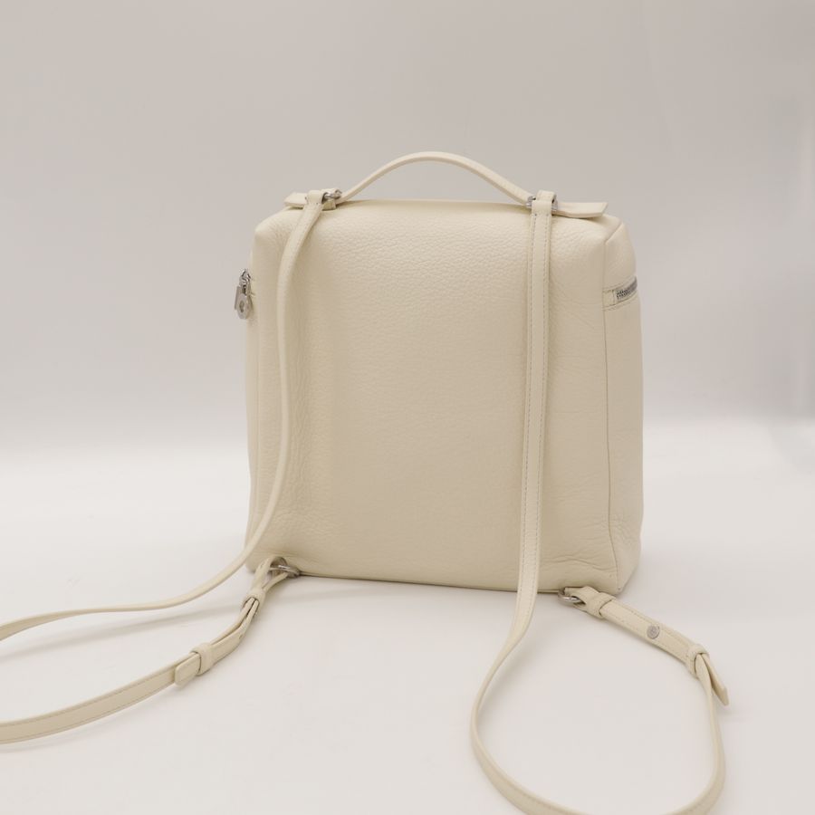 Loro Piana Extra Pocket L23.5 奶昔白 牛皮 雙肩包-10