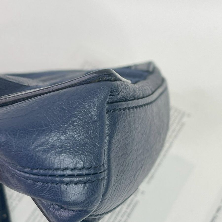 BALENCIAGA NAVY CABAS XS 羊皮款 深藍色-8
