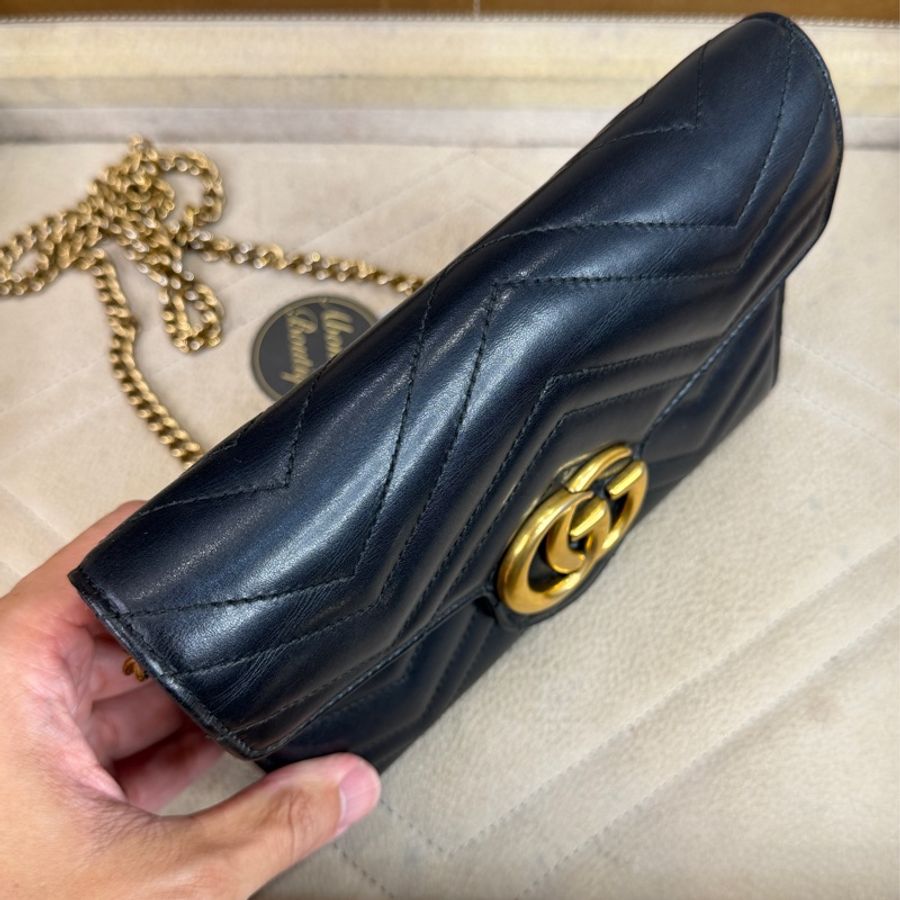 上架中🔑GUCCI  GG Marmont WOC鏈包-14