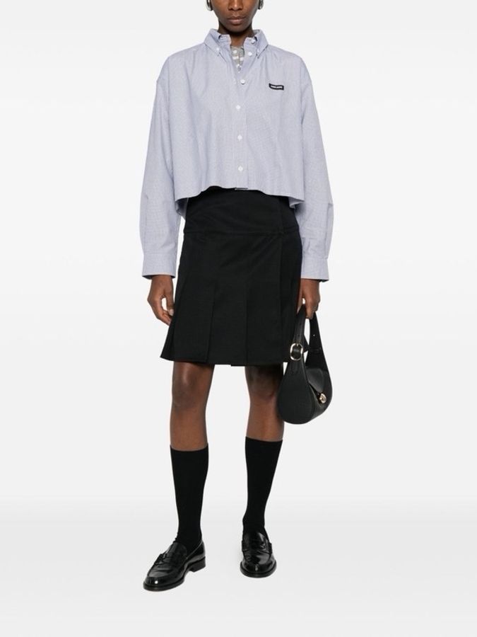 Miu Miu 女士 格紋府綢襯衫IT-36 IT-38 IT-40 IT-42 IT-44碼-4