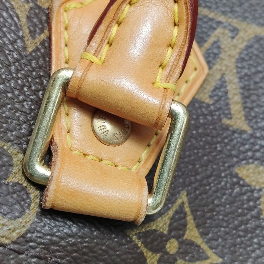 Louis Vuitton (LV) Speedy30植鞣革Monogram印花波士頓包手提包-10