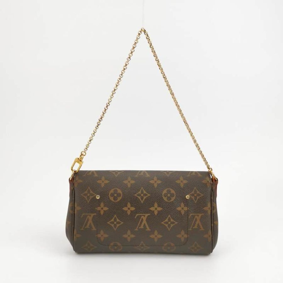 Louis Vuitton (LV) Favorite小號植鞣革Monogram印花Logo標誌牌斜挎包單肩包-4