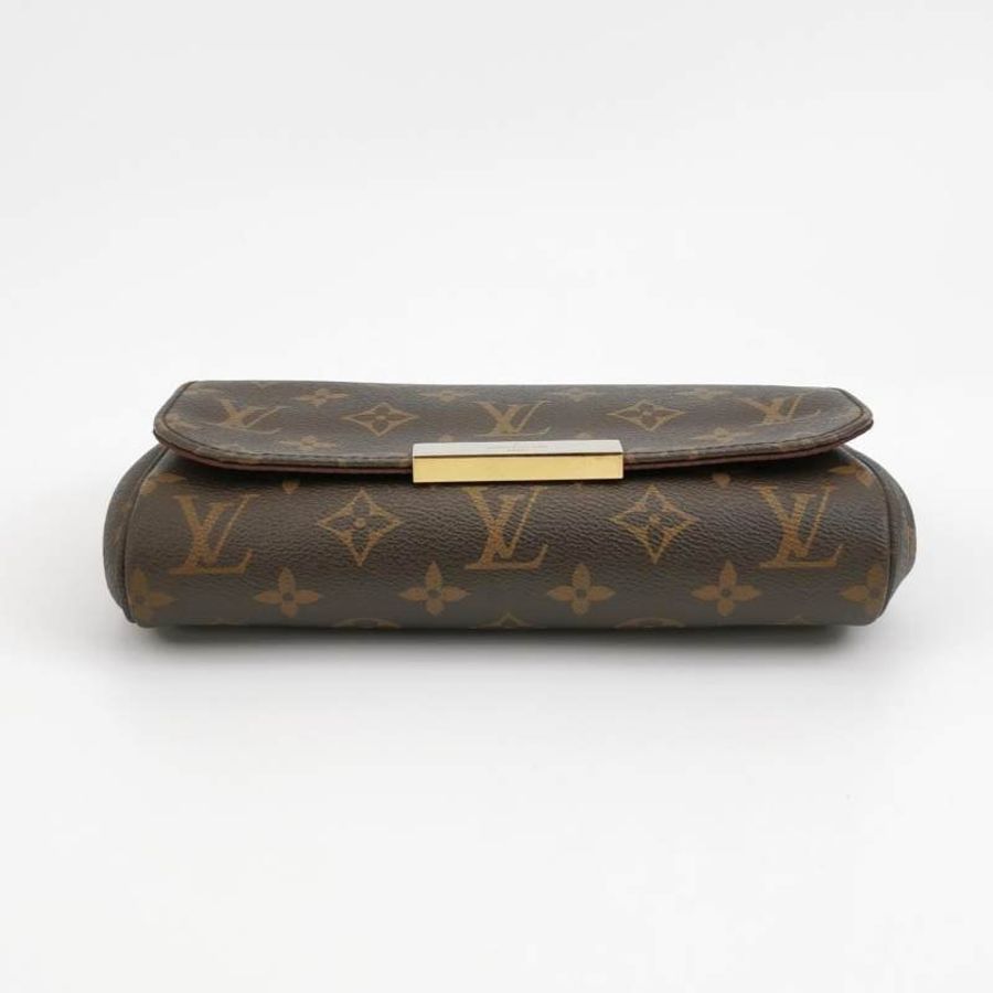 Louis Vuitton (LV) Favorite小號植鞣革Monogram印花Logo標誌牌斜挎包單肩包-5
