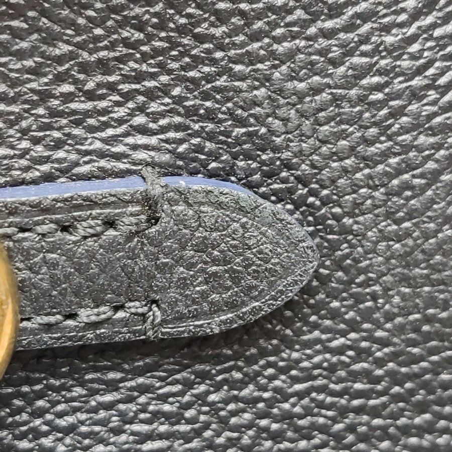 Louis Vuitton (LV) Sully小號牛皮純色壓花老花拉鍊手提包晶片款-15