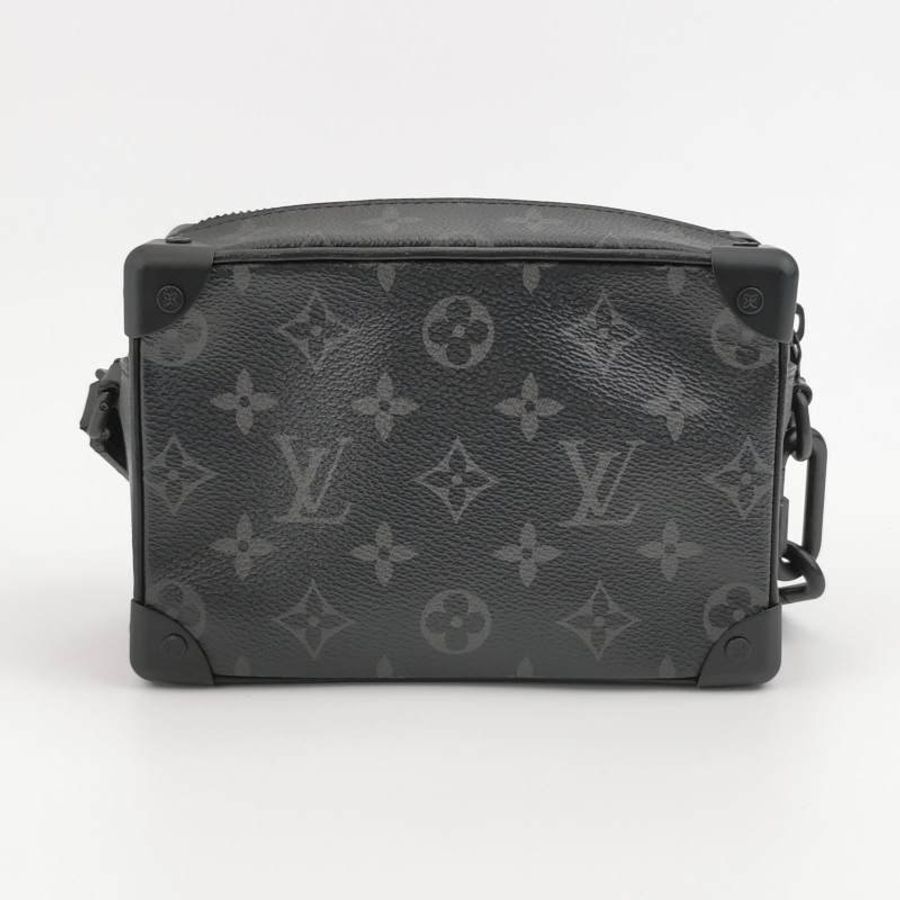 Louis Vuitton (LV) Soft Trunk迷你牛皮Monogram印花鉚釘包角斜背包單肩包晶片款-4