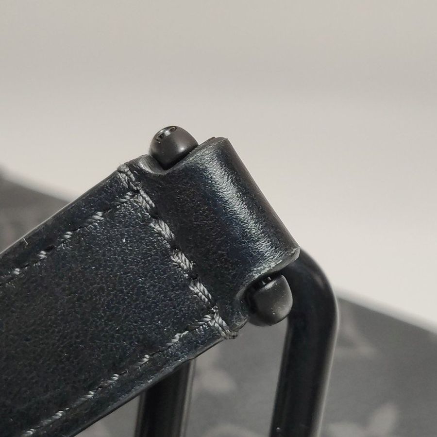 Louis Vuitton (LV) Soft Trunk迷你牛皮Monogram印花鉚釘包角斜背包單肩包晶片款-9