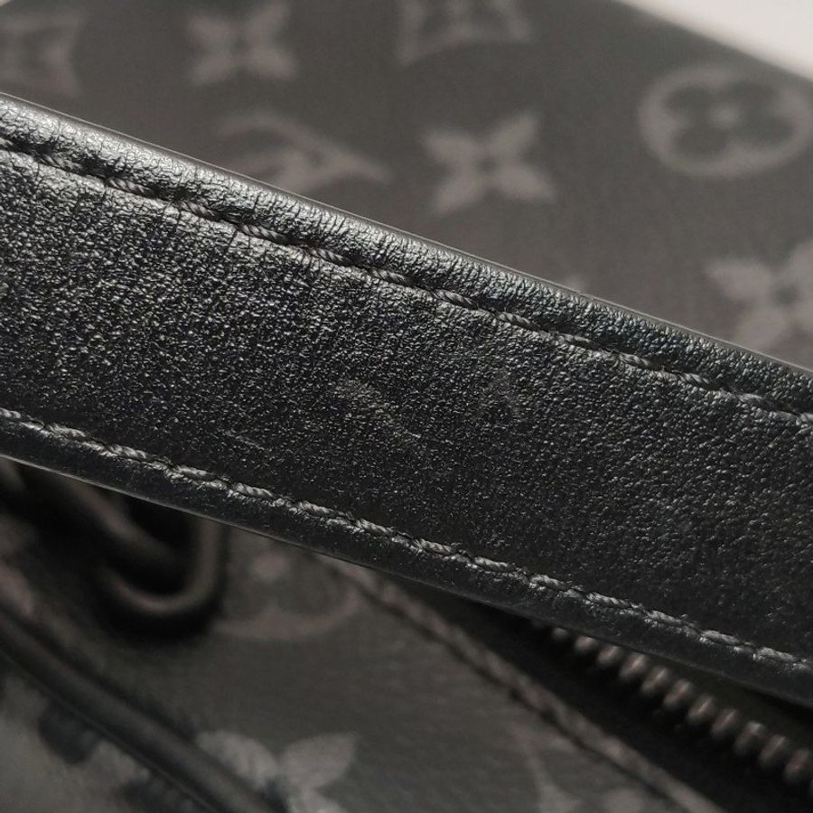 Louis Vuitton (LV) Soft Trunk迷你牛皮Monogram印花鉚釘包角斜背包單肩包晶片款-10