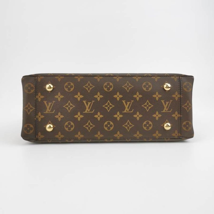 Louis Vuitton (LV) FlowerTote植鞣革Monogram印花單肩包晶片款-5