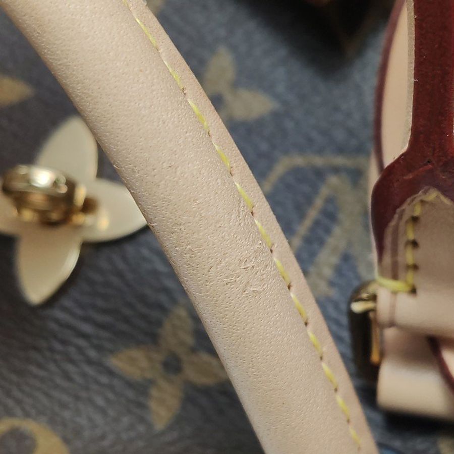 Louis Vuitton (LV) FlowerTote植鞣革Monogram印花單肩包晶片款-17