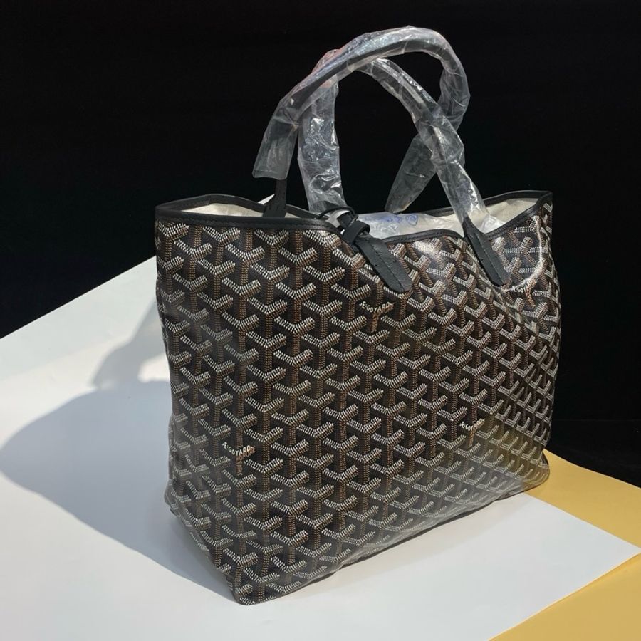 Goyard/戈雅 黑色 Tote托特包購物袋小號 老花子母包單肩包-2