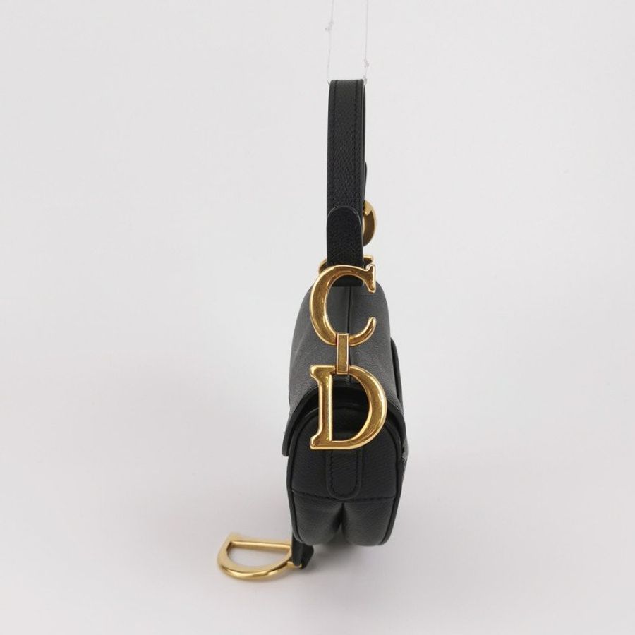 Dior Saddle馬鞍包迷你牛皮純色馬鞍造型手提包-2