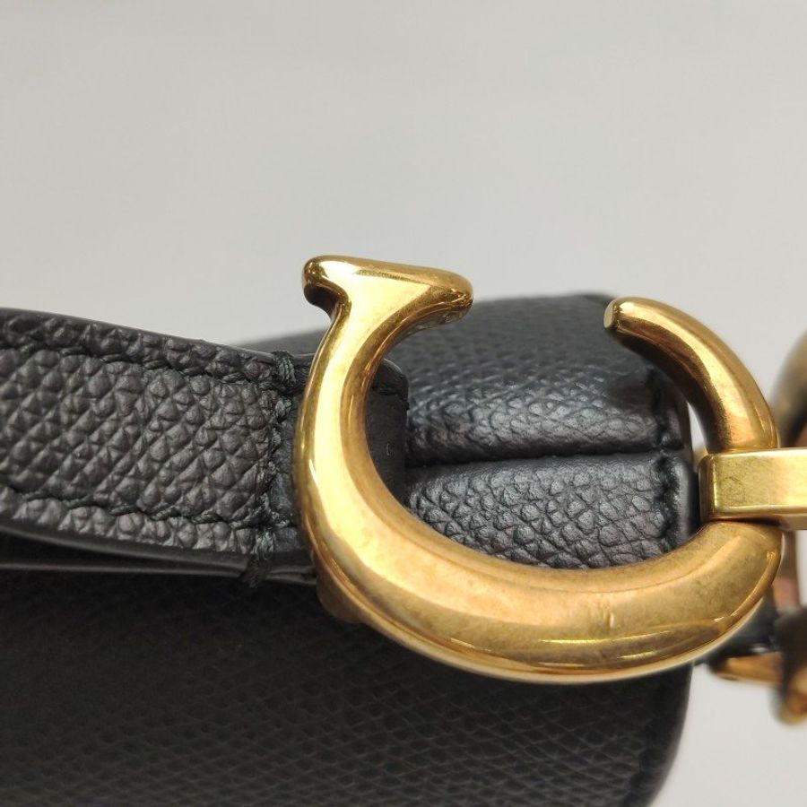 Dior Saddle馬鞍包迷你牛皮純色馬鞍造型手提包-12
