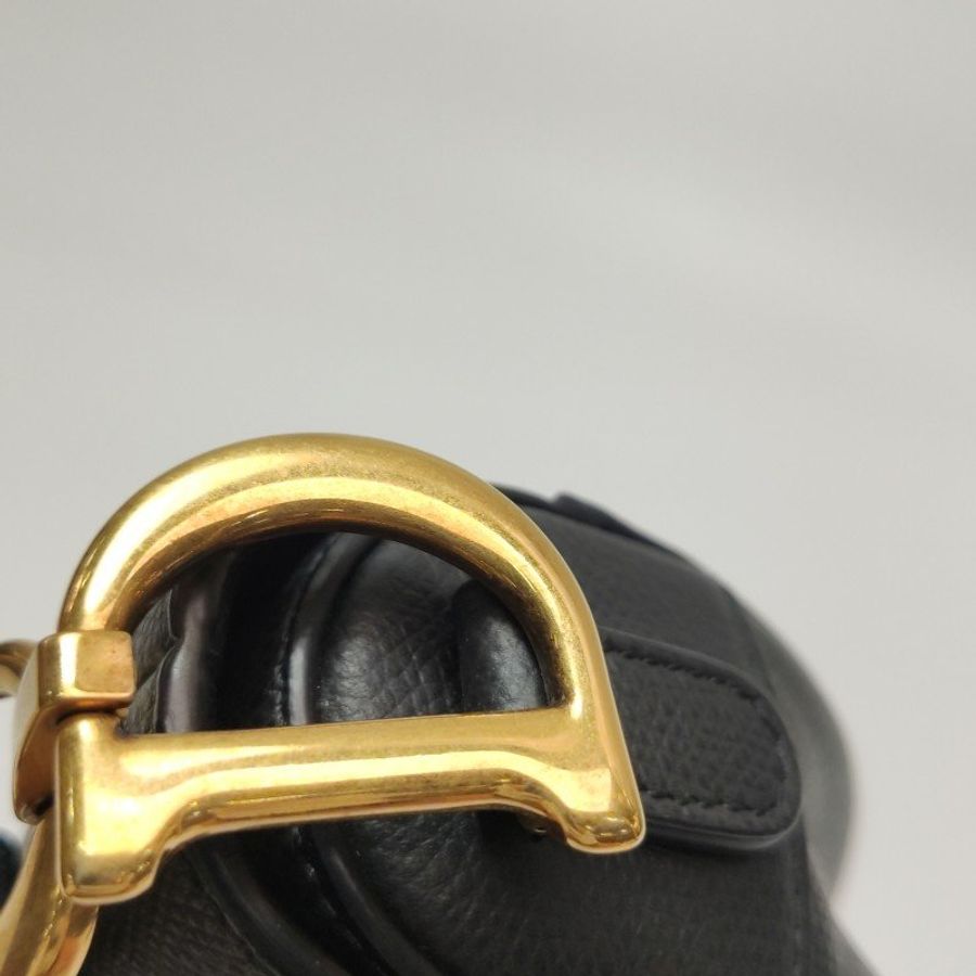 Dior Saddle馬鞍包迷你牛皮純色馬鞍造型手提包-13
