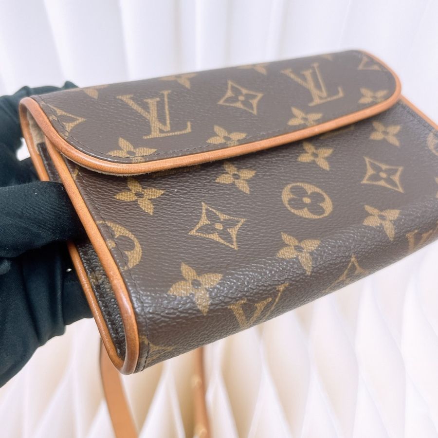 Lv 兩用中古老花腰包/斜挎包-2