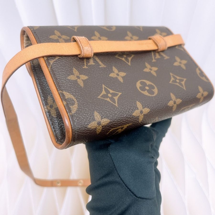 Lv 兩用中古老花腰包/斜挎包-12