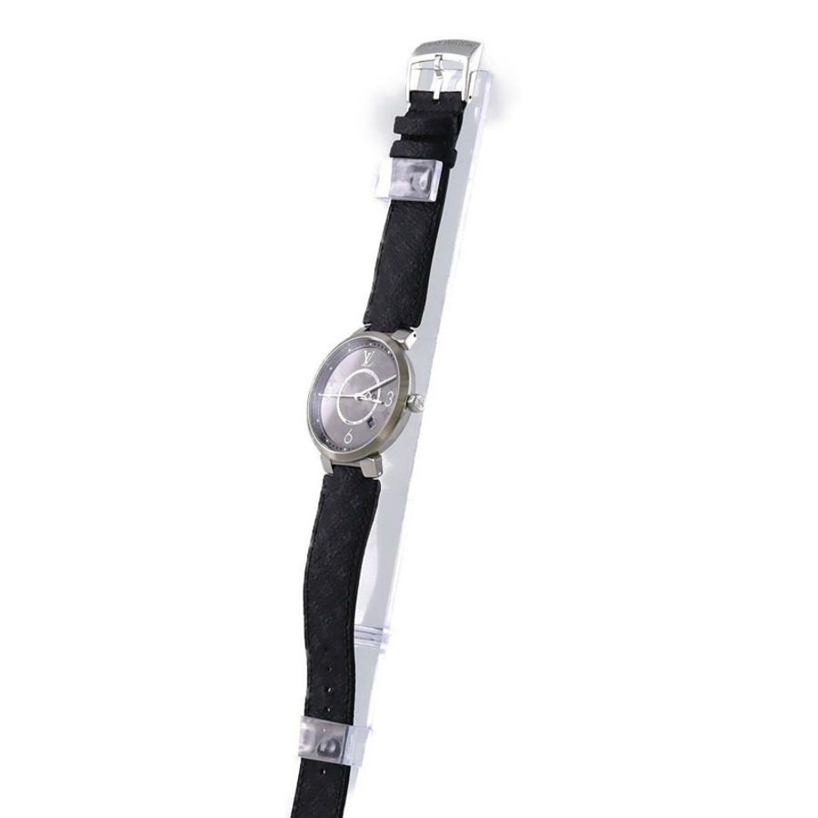 路易威登 Tambour Slim Monogram Q1DM0 SS 石英腕錶-1